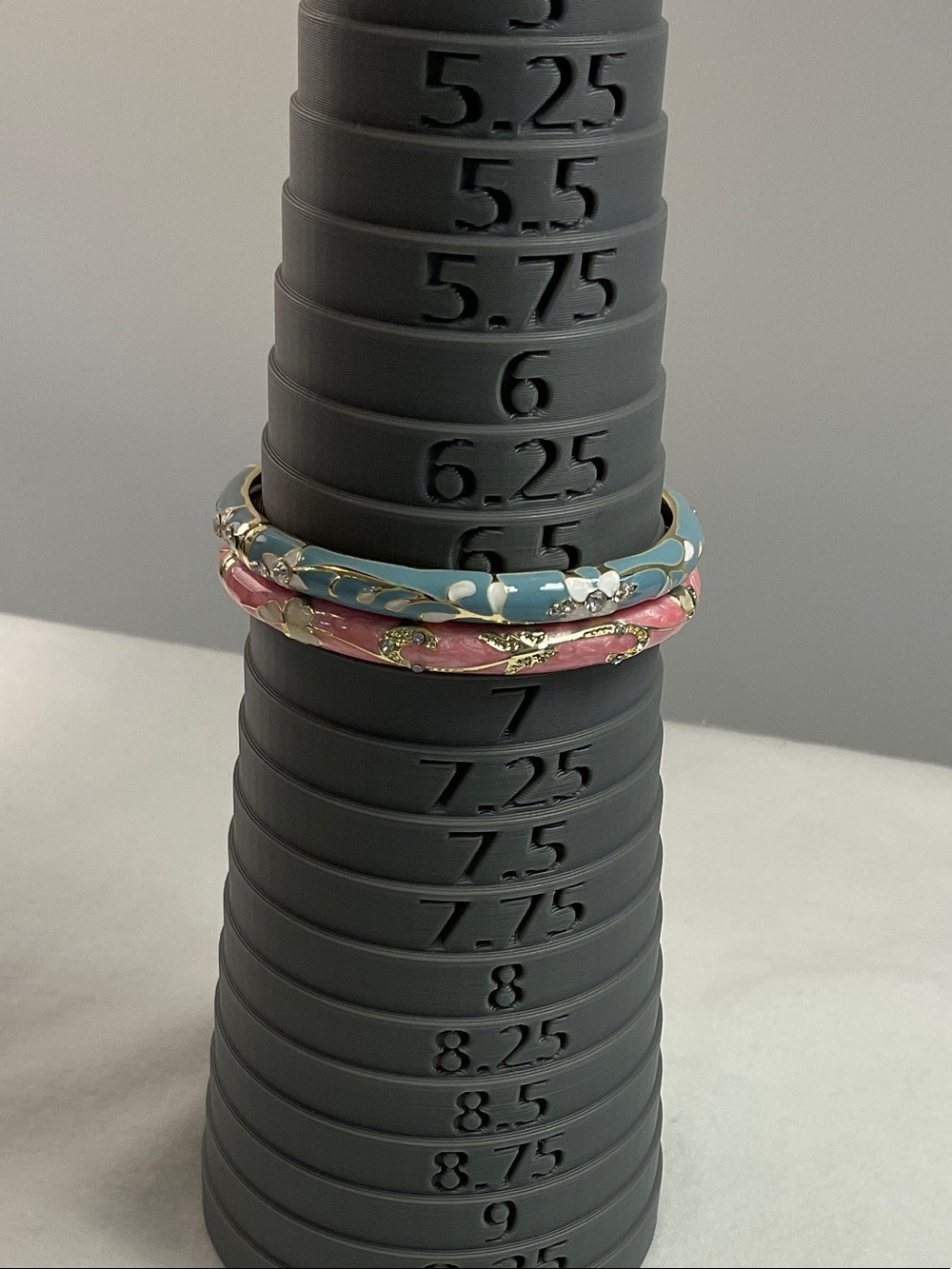 Two Cloisonné Clamper Bracelets
